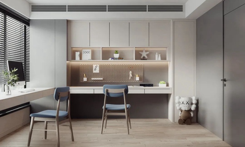 定制書柜書桌整體書房多功能房